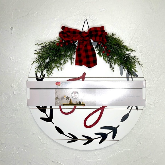 Merry Moments JOY Circle Wooden Hanging Sign, Christmas Decor - Picture 2 of 6